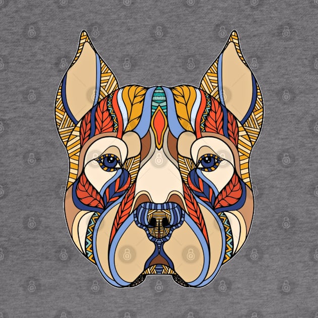 Pit Bull Mandala by ArtJoy